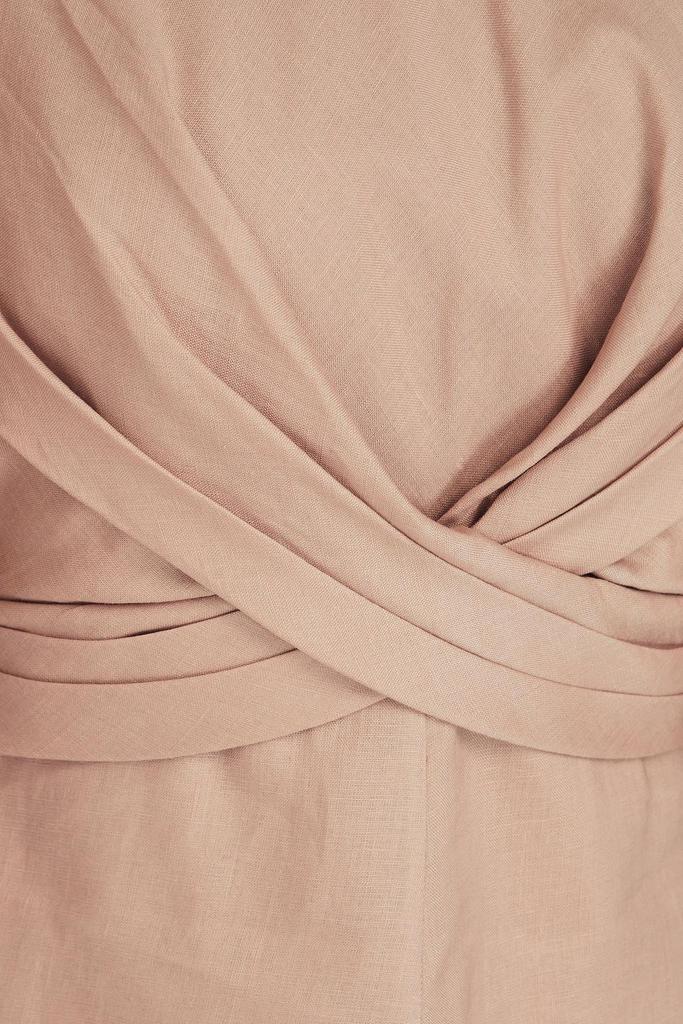 ZIMMERMANN★素敵！Wrap-effect linen mini dress ZIMMERMANN Wrap-effect linen mini dress | THE OUTNET