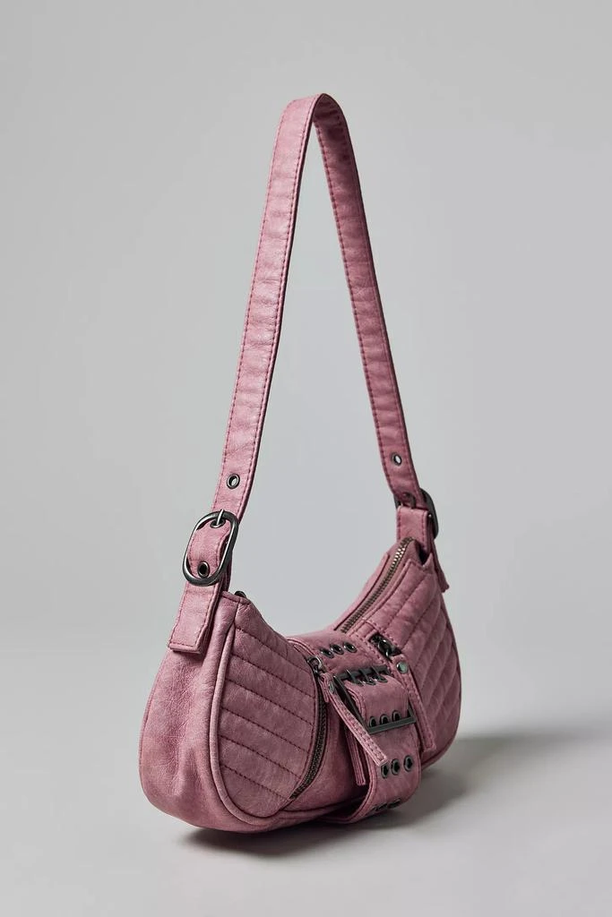 Silence + Noise Silence + Noise Riveted Strap Faux Leather Moto Bag 3