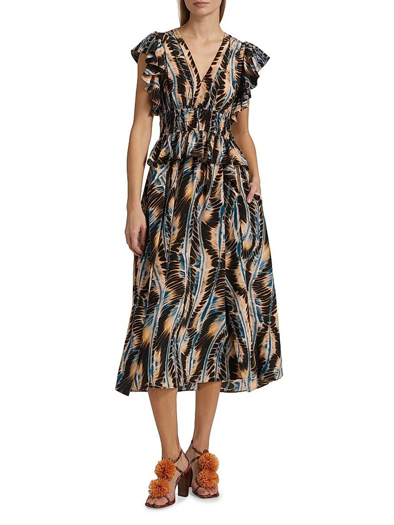 Ulla Johnson Brielle Silk Midi-Dress 3