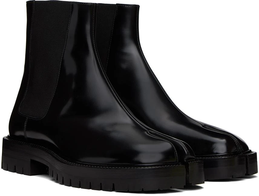 MAISON MARGIELA Black Tabi County Chelsea Boots 4
