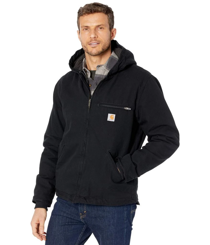 Carhartt OJ392 Washed Duck Sherpa Lined Hooded Jacket 1