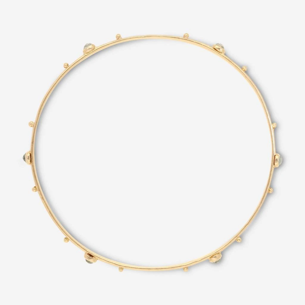 Armenta Armenta Sueno 18k Gold Bangle Bracelet with Chrysoprase and Rainbow Moonstone 10036 3