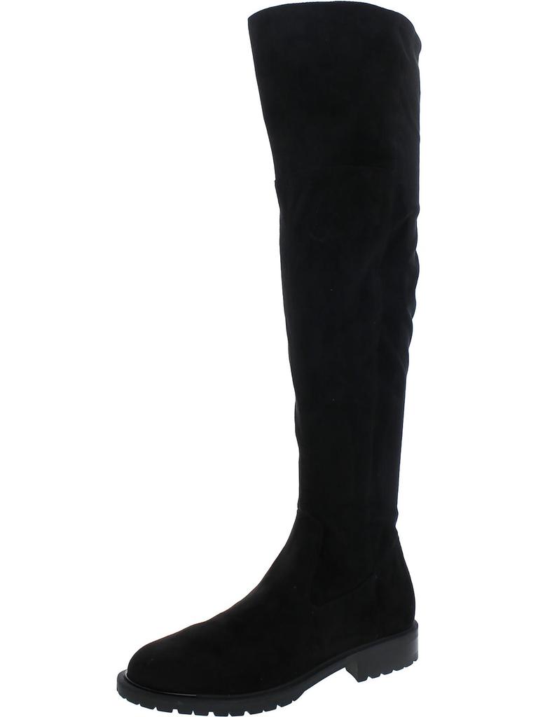 Guess Womens Faux Suede Round Toe Over-The-Knee Boots