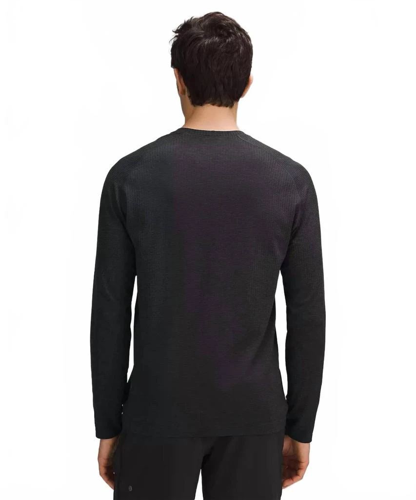 Lululemon Metal Vent Tech Long Sleeve - Plus In Graphite Grey/black 2