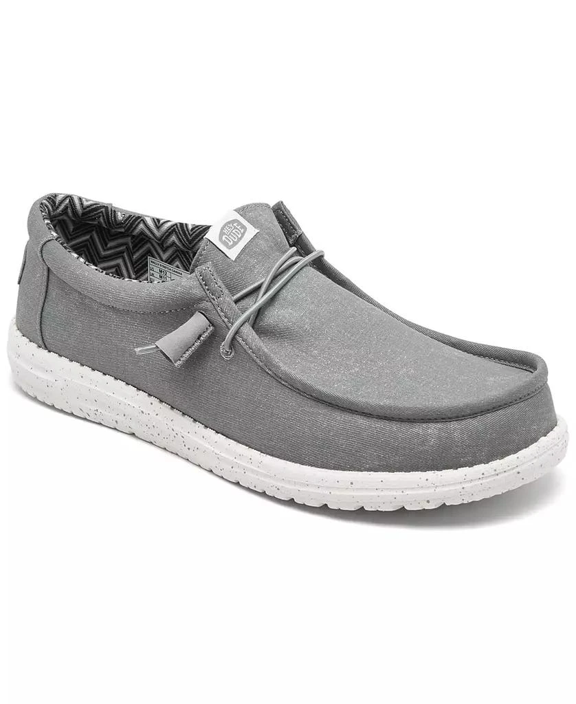 Hey Dude Men's Wally Canvas Casual Moccasin Sneakers from Finish Line 1