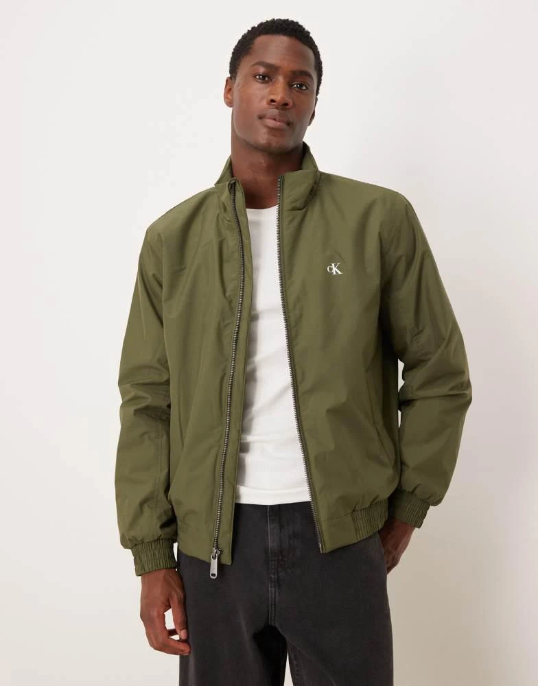 Calvin Klein Calvin Klein Jeans padded ripstop harrington jacket in khaki