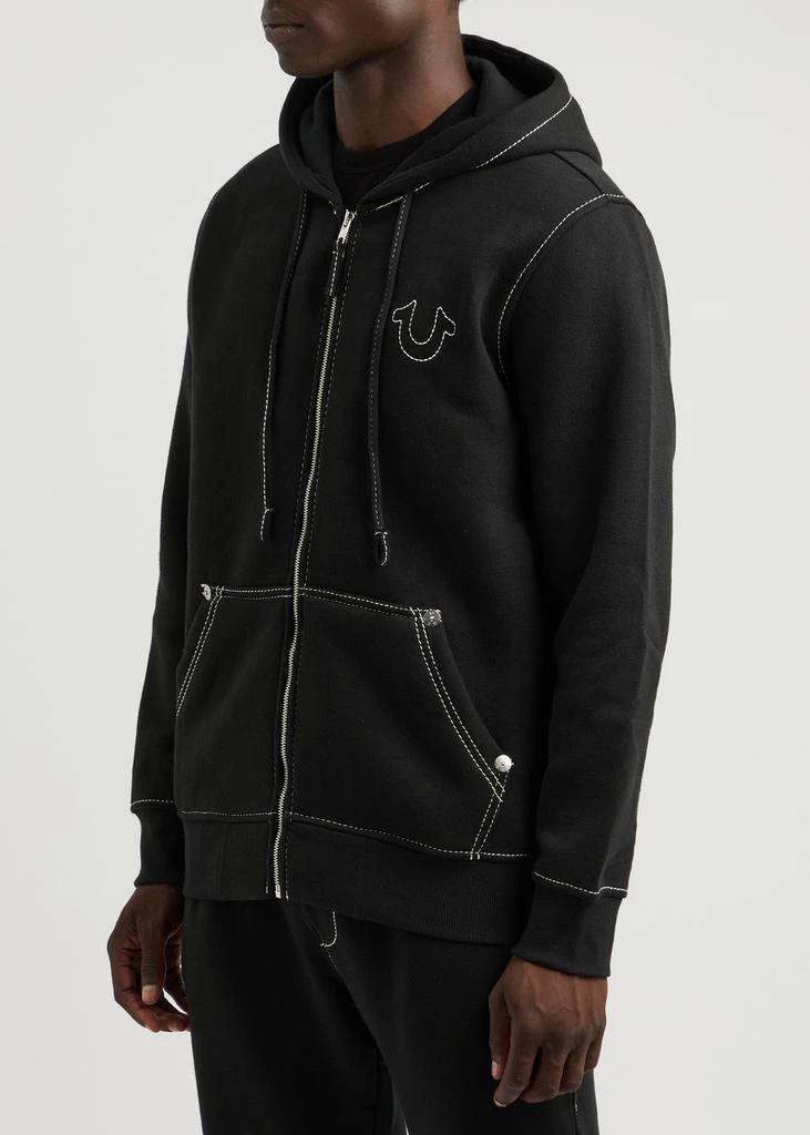 True Religion Big T hooded cotton-blend sweatshirt 2