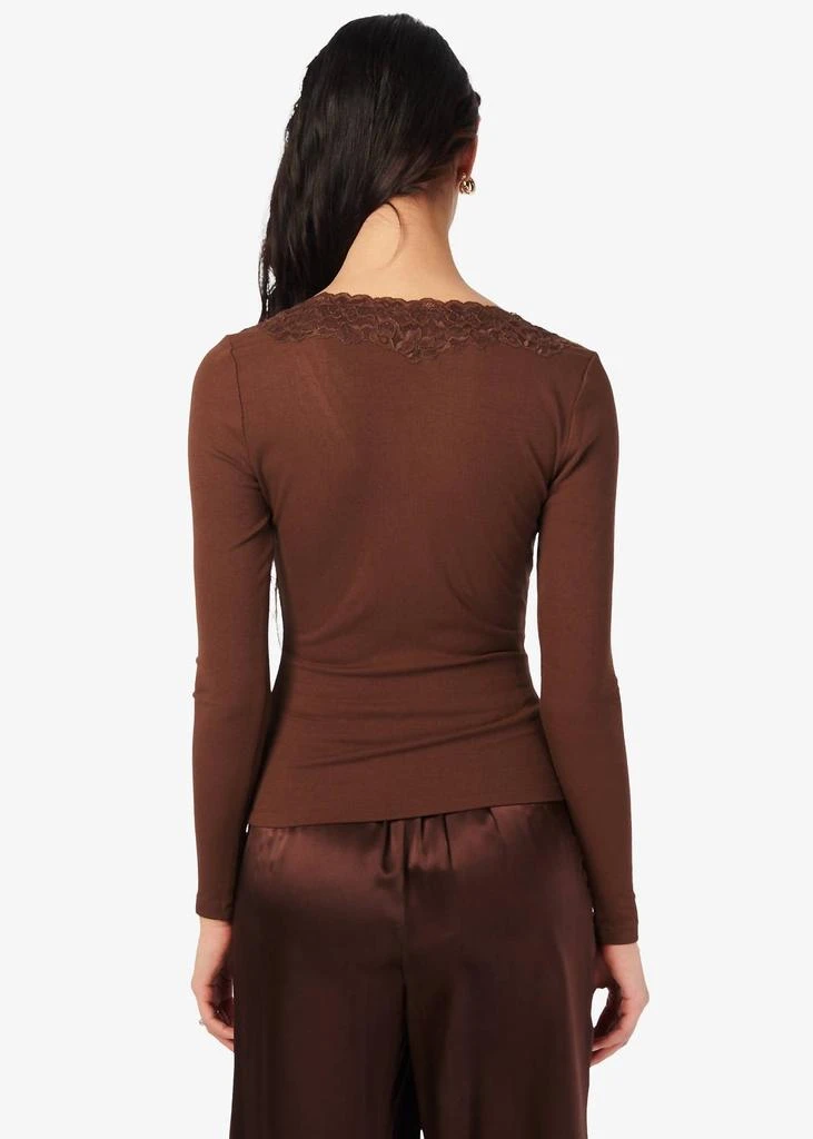 CAMI NYC Cami Nyc - Rooney Soft Ribbed V-neck Long Sleeve Top 3