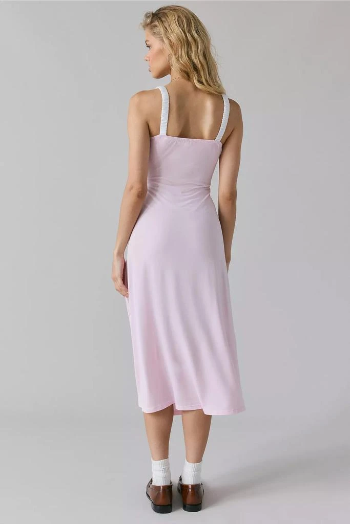 Glamorous Glamorous Light Pink Rosette Slip Midi Dress 2