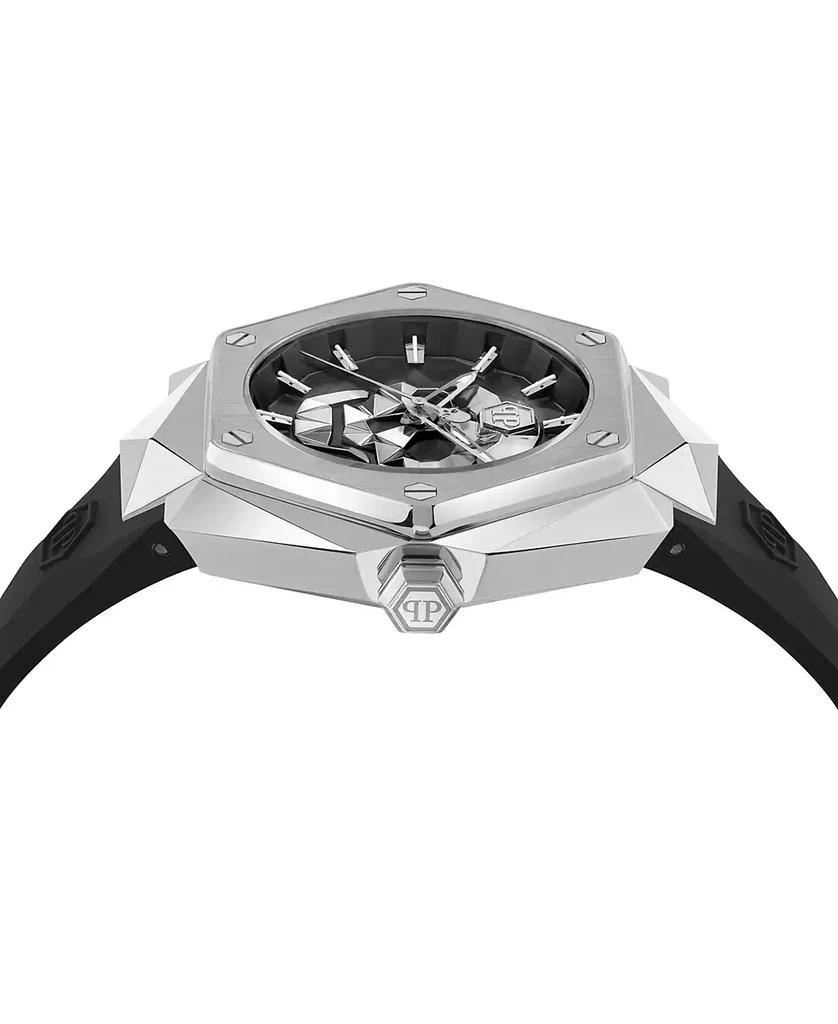 Philipp Plein Men's The Skull Spikes Black Silicone Strap Watch 45mm 2