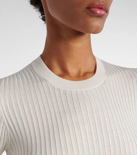 Jil Sander Ribbed-knit silk sweater 4