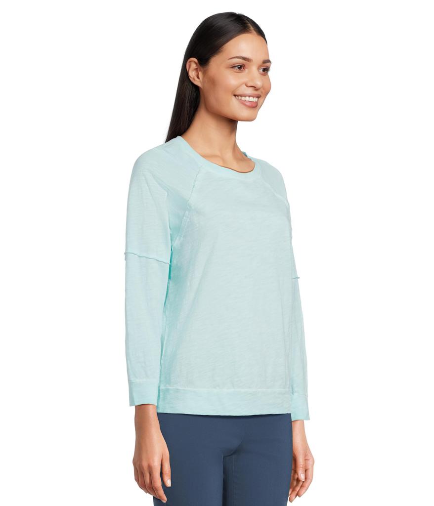 Elliott Lauren Enzyme Wash Jersey - Raglan Sleeve Tee with Seam Detail
