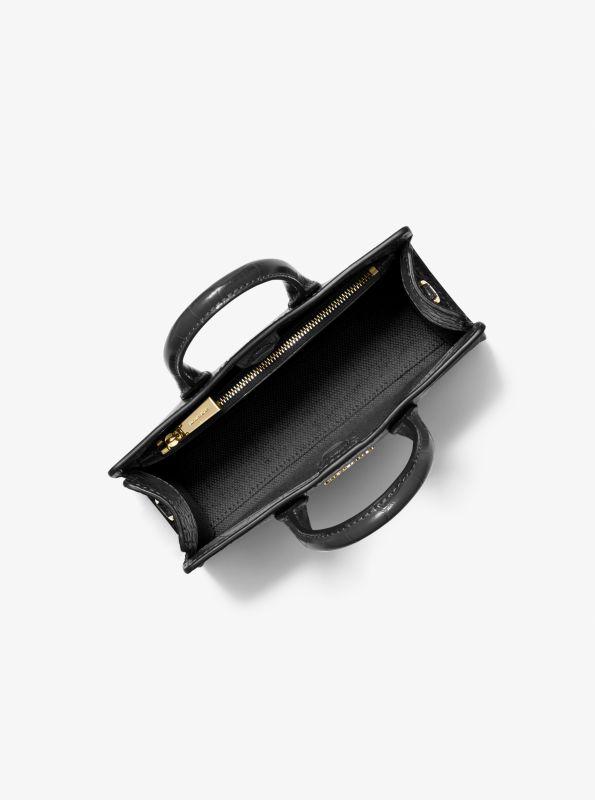 Michael Kors Scarlett Extra-Small Crocodile Embossed Leather Crossbody Bag