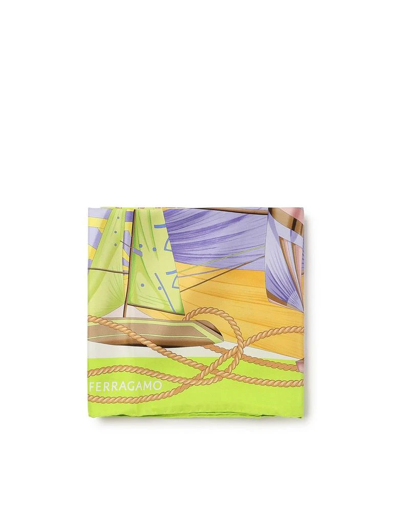 Salvatore Ferragamo Ferragamo Sailing Printed Scarf 1