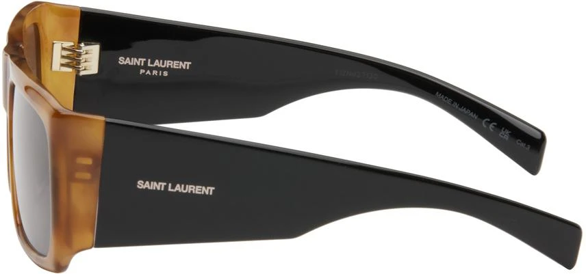 Yves Saint Laurent Tan & Black SL 635 Sunglasses 3
