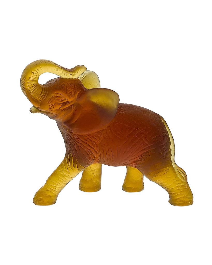 Daum Small Amber Elephant
