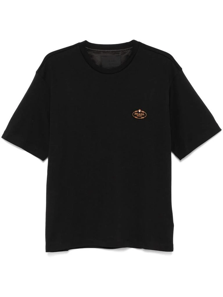 Prada Prada Logo-Patch T-Shirt 1