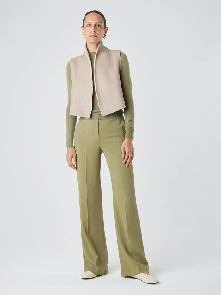 Gushlow & Cole Natural edge short shearling gilet 2