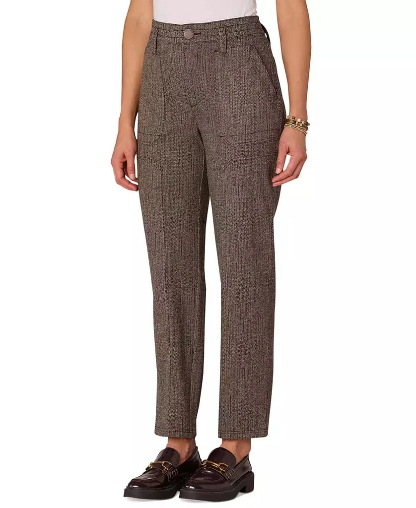 Democracy Petite Ponte High-Rise Ankle Pants 1