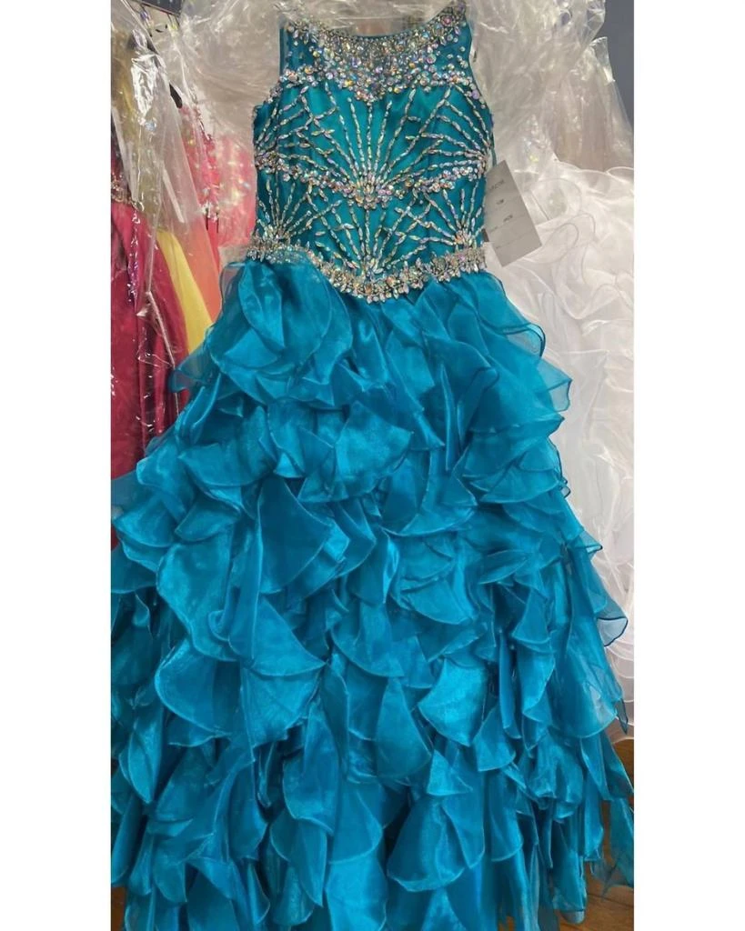 Little Rosie Little Rosie - Girl
s Glitz Long Pageant Dress