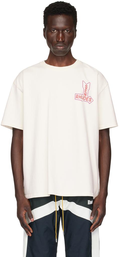 Rhude SSENSE Exclusive Off-White 'Send Rhudes' T-Shirt