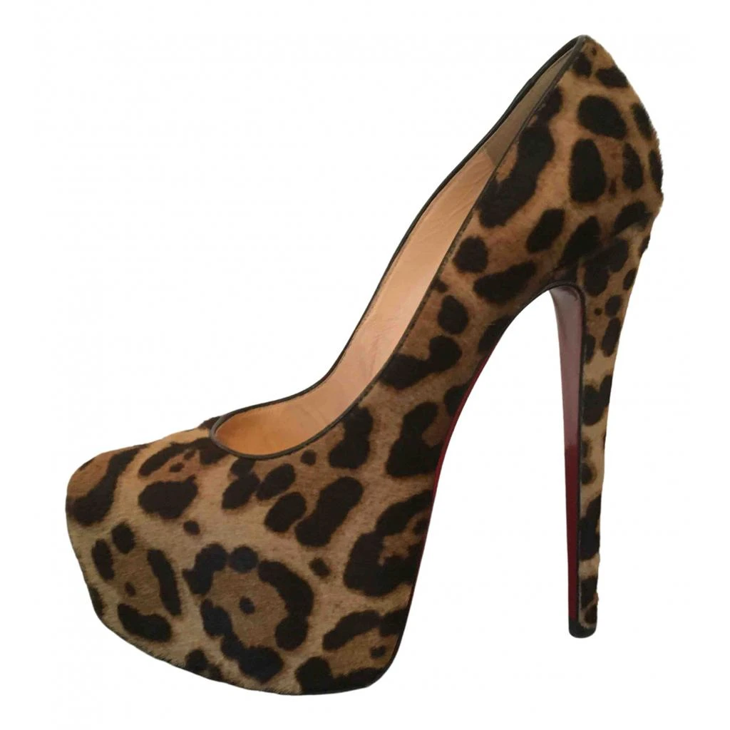 Christian Louboutin Christian Louboutin Daffodile  pony-style calfskin heels 1