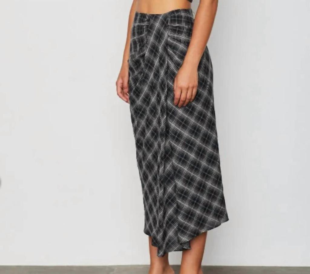 Bailey44 Greer Skirt In Black Plaid