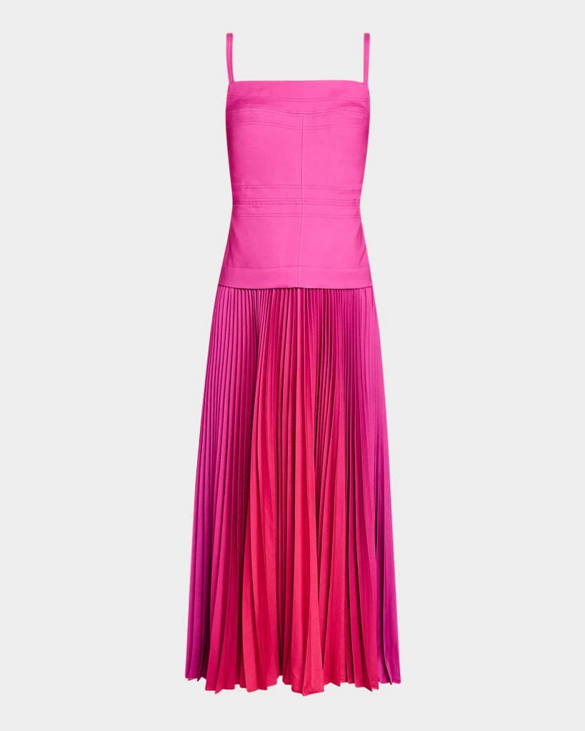 Acler Leasgill Pleated Open-Back Dress 1