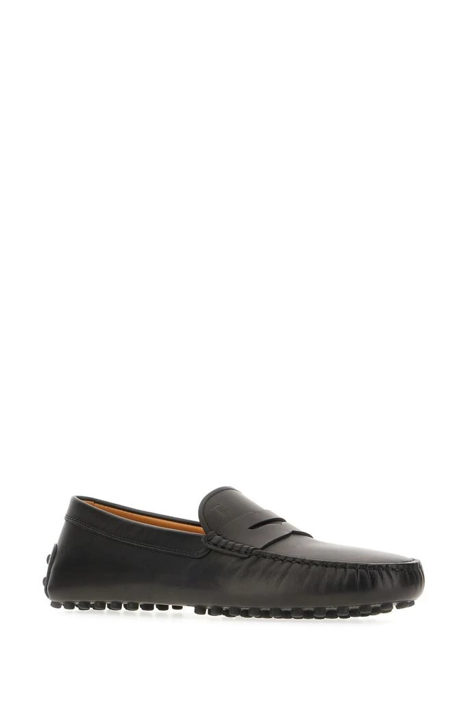 Tod's Black Leather Loafers 2