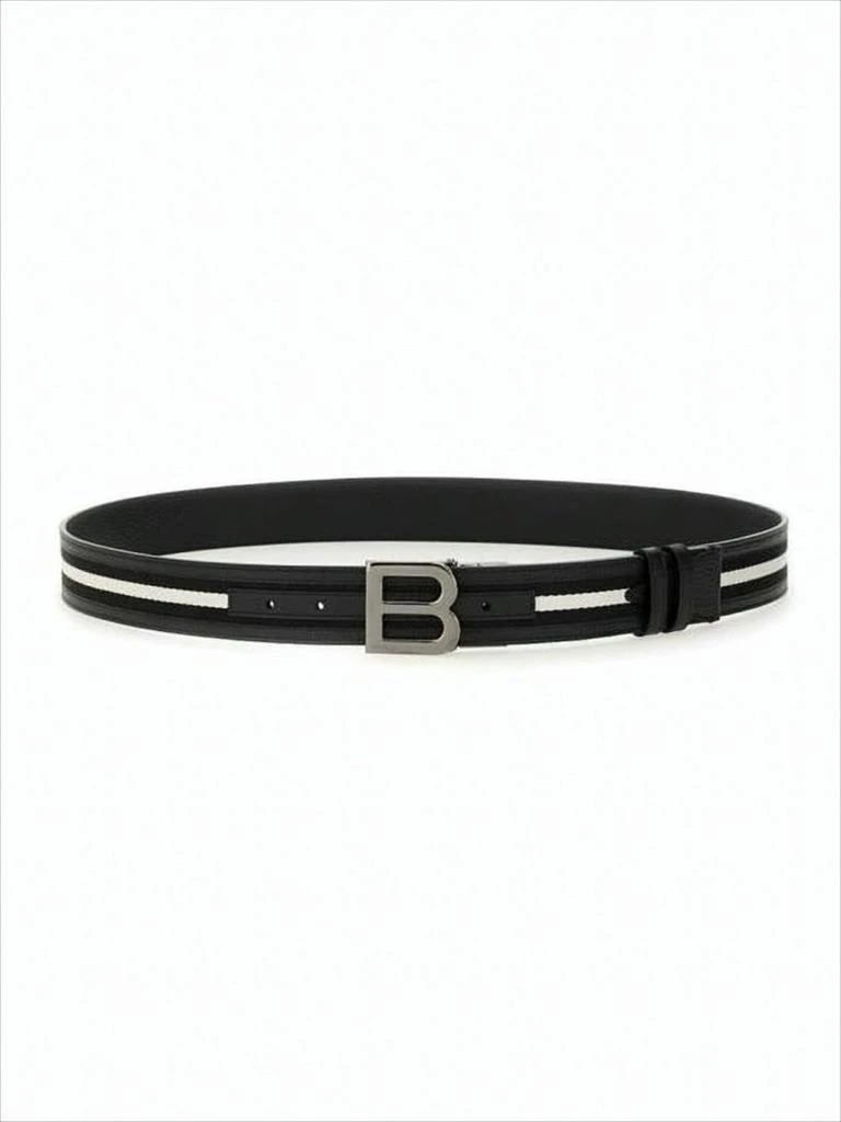 Bally Smooth Black Cowhide Leather Belt