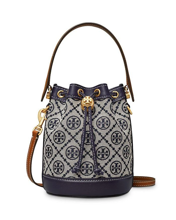 Tory Burch T Monogram Jacquard Mini Bucket Bag 1