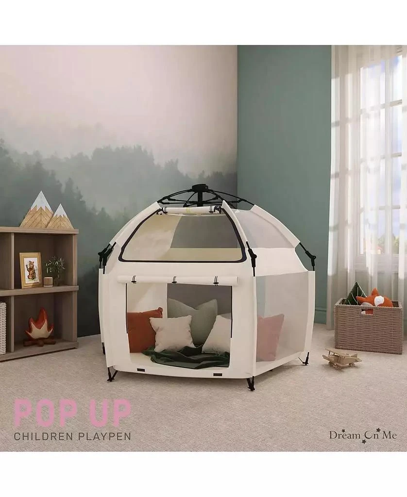Dream On Me Baby Pop-Up Children Playpen, Instant One-Hand Open
Fold, Breathable Mesh Sides, Zipper Gate
Travel Carry Bag 2
