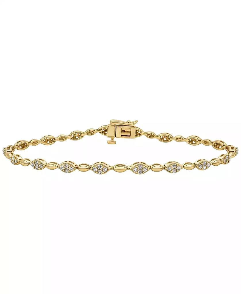 Macy's Diamond Bracelet (1 ct. t.w.) in 10k Yellow Gold