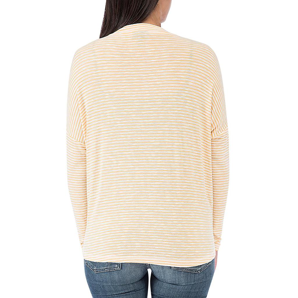 B Collection by Bobeau Womens Striped Open Front Cardigan Sweater