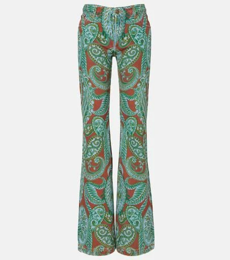 ETRO Paisley high-rise wide-leg jeans 1
