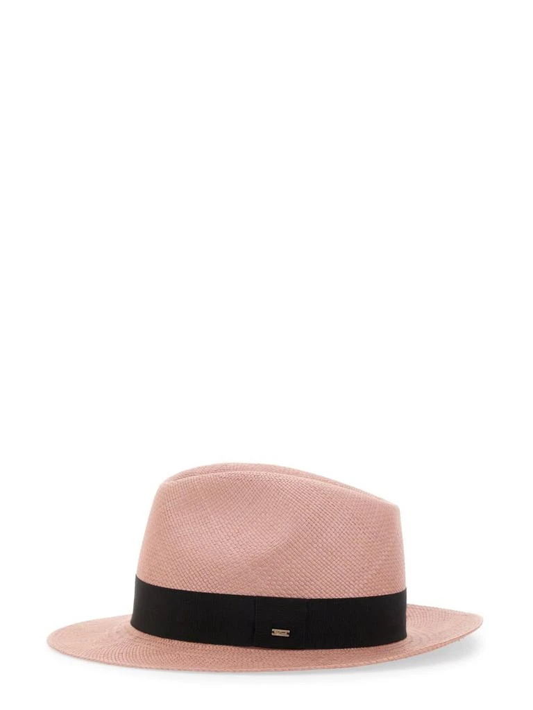 Yves Saint Laurent Saint Laurent Logo Detailed Fedora Hat 3