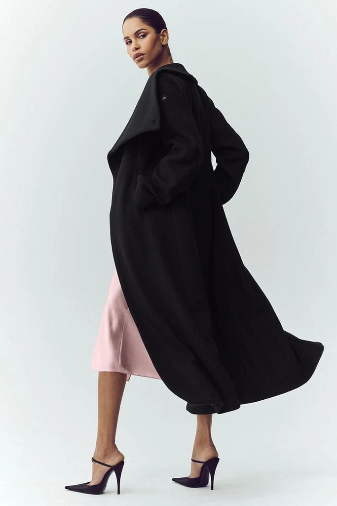 Alo Wool Blend Nightfall Long Coat - Alpine Cocoa Heather 6