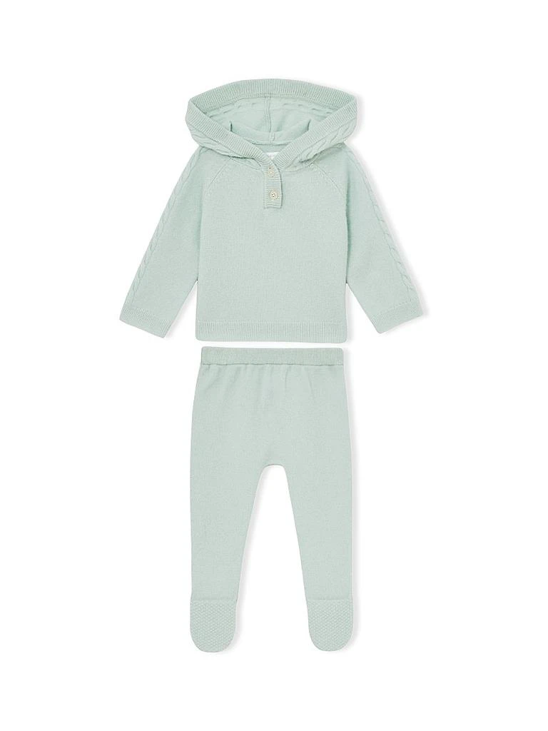 REISS Baby's Eder Cashmere Hoodie & Footie Pants Set 1