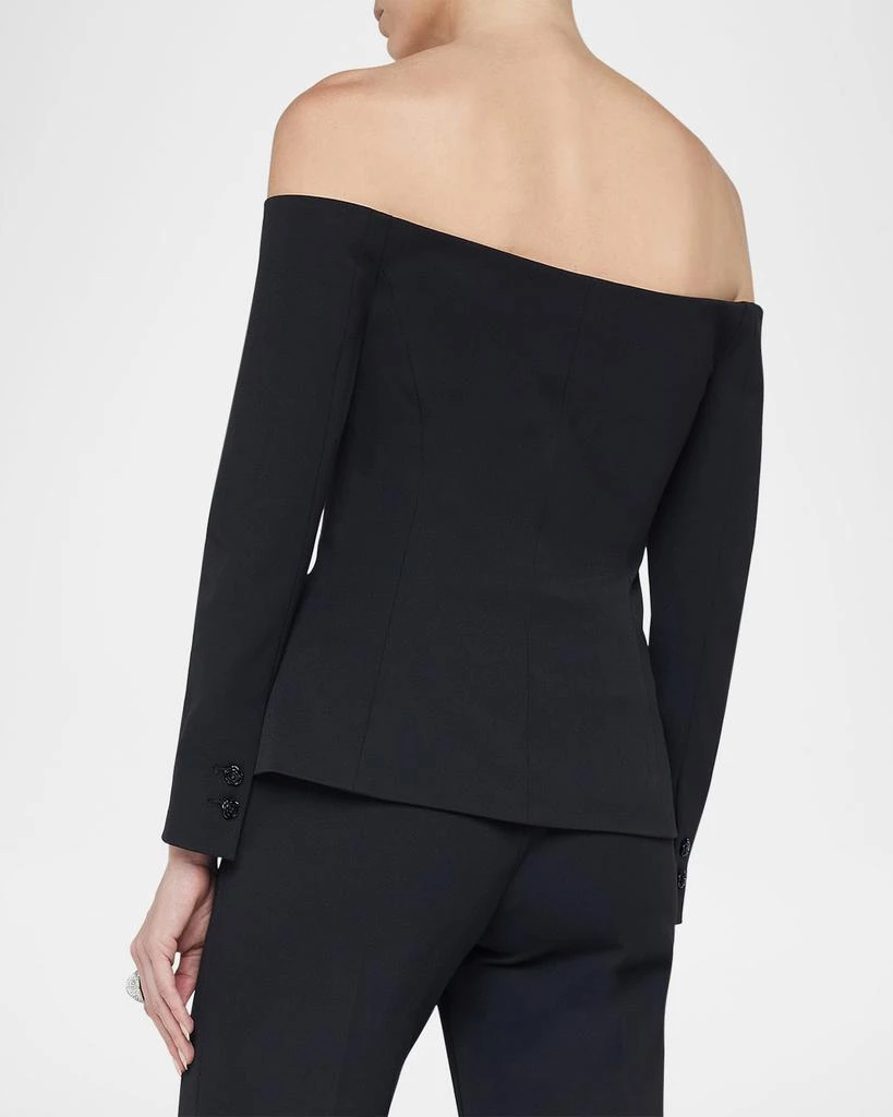 L'Agence Alice Off-Shoulder Blazer 3