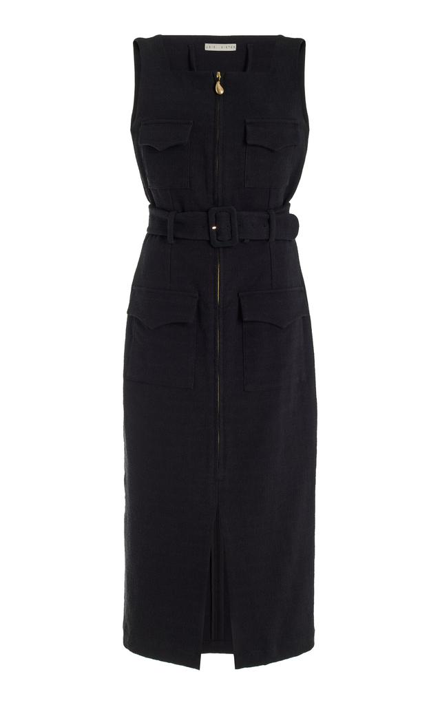 USISI SISTER USISI SISTER - Exclusive Alexa Cotton Boucle Dress - Black - XS - Moda Operandi