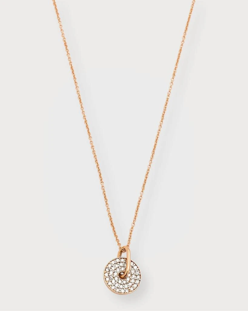 Ginette NY Mini Diamond Donut On Chain Necklace 1