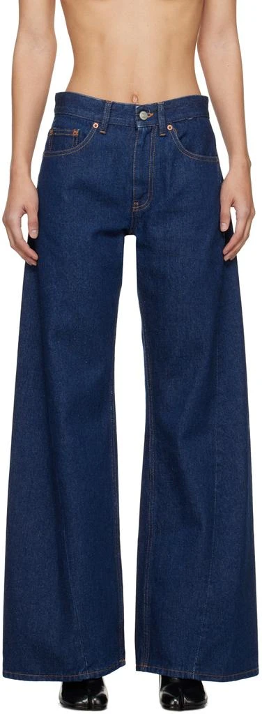 MM6 Indigo 5-Pocket Jeans 1
