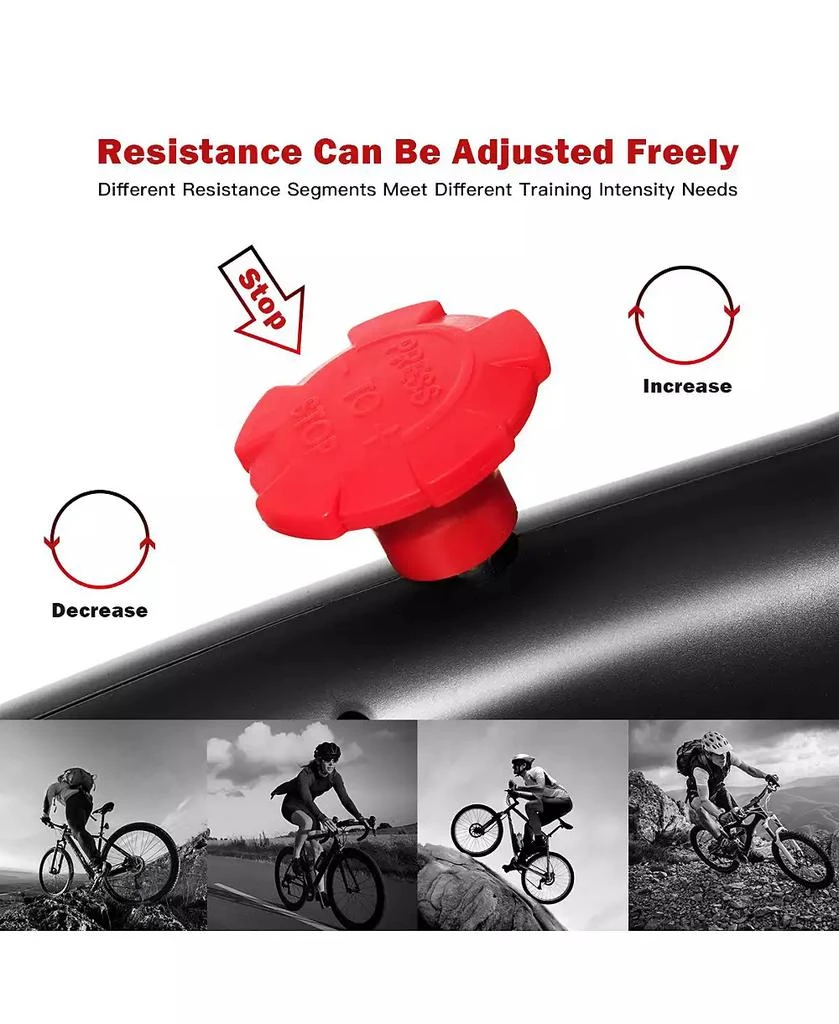 Costway Stationary Exercise Bike Silent Belt Drive Cycling Bike 4