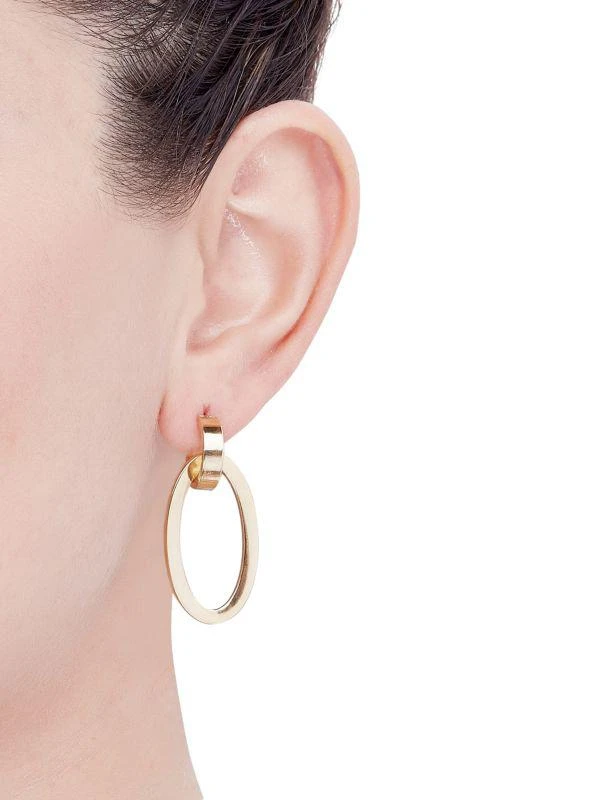 Saks Fifth Avenue 14K Yellow Gold Tube Drop Earrings 5