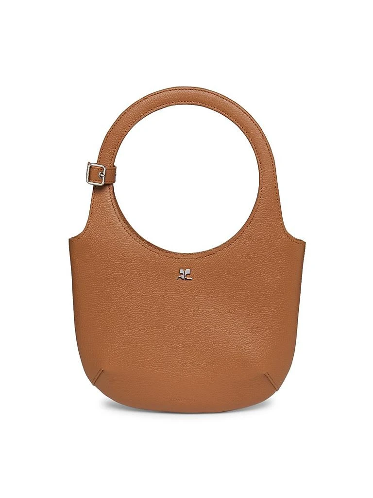 courreges Holy Grained Leather Top Handle Bag 1