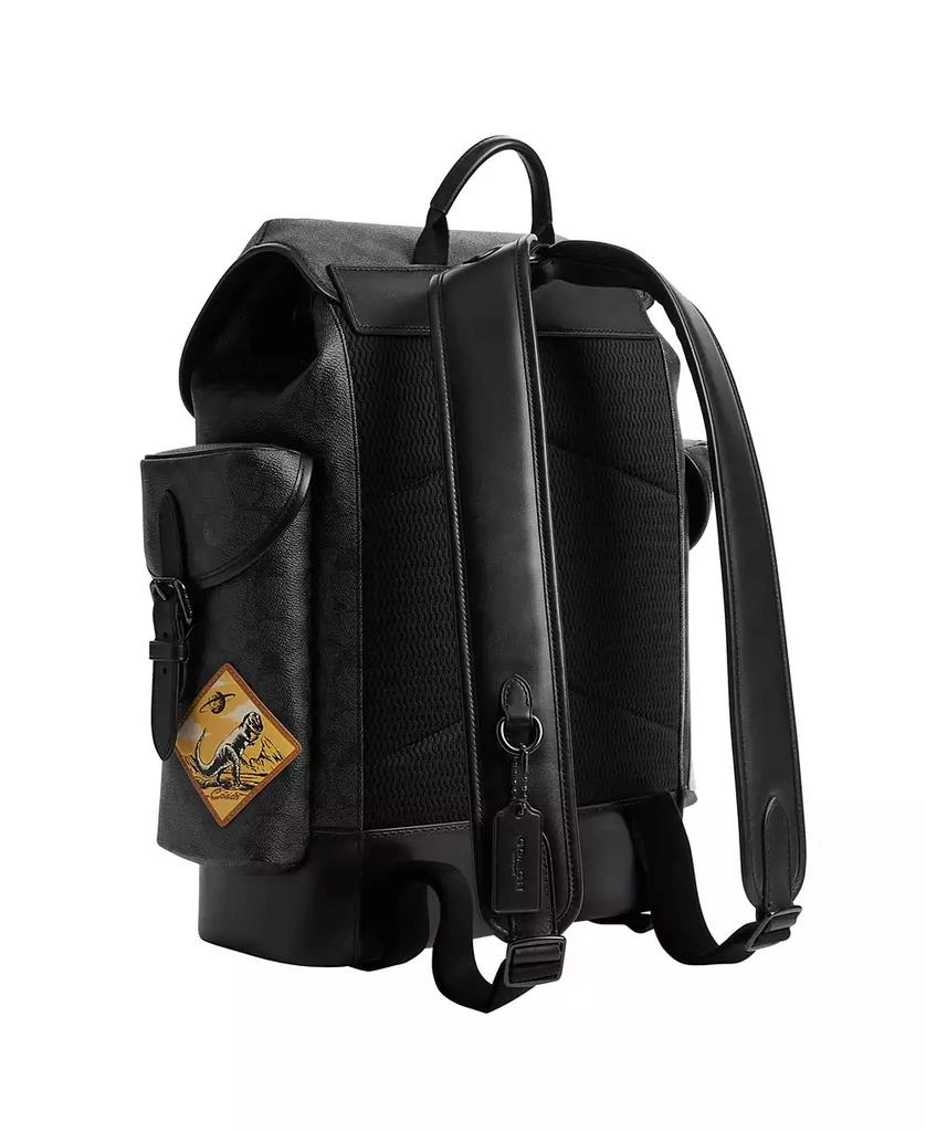 Coach Men's Hitch Signature Canvas with Patches Backpack 3