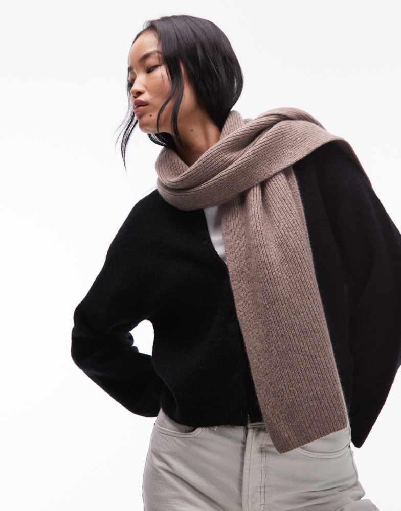 
Other Stories 
Other Stories mix and match premium wool scarf in medium mole beige