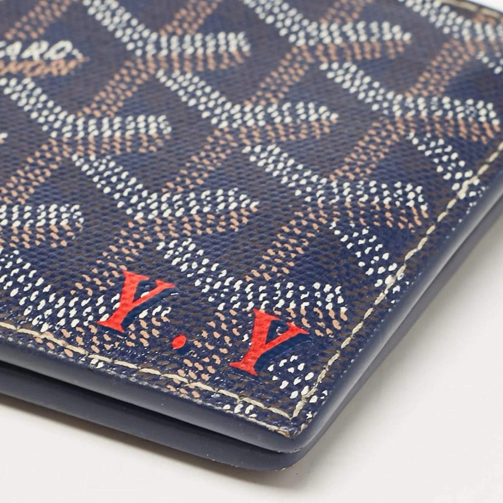 Goyard Goyard Blue Goyardine Coated Canvas Victoire Bifold Wallet 13
