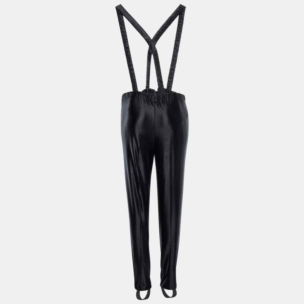 Gucci Gucci Black Synthetic Suspender Pants XS 2