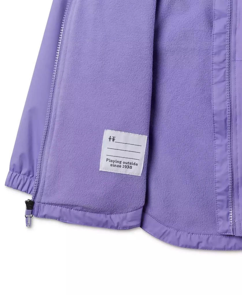 Columbia Big Girls Rainy Trails II Fleece-Lined Hooded Rain Jacket 3